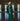The Lumiere Collection Girl Gala Satin Set in Shiny Emerald Teal - Umbi