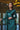 The Lumiere Collection Women Gala Satin Set in Shiny Emerald Teal - Umbi
