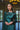 The Lumiere Collection Women Gala Satin Set in Shiny Emerald Teal - Umbi